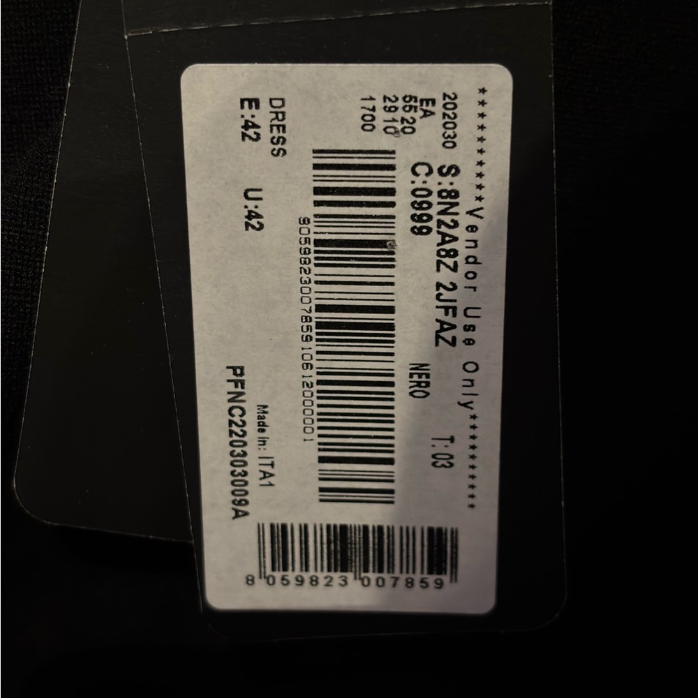 Emporio Armani Black Long Sleeve Dress - Picture 4 of 10